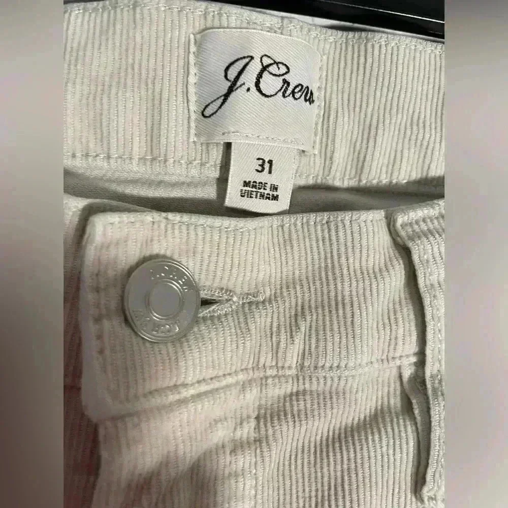 J CREW Khaki Vintage Straight Leg Corduroy Pants Womens Size 31